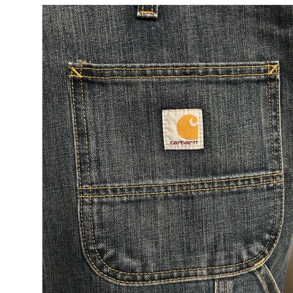 New w/Tags Carhartt Relaxed‎ Fit Utility Jean 38x32 Medium Wash Workwear Denim